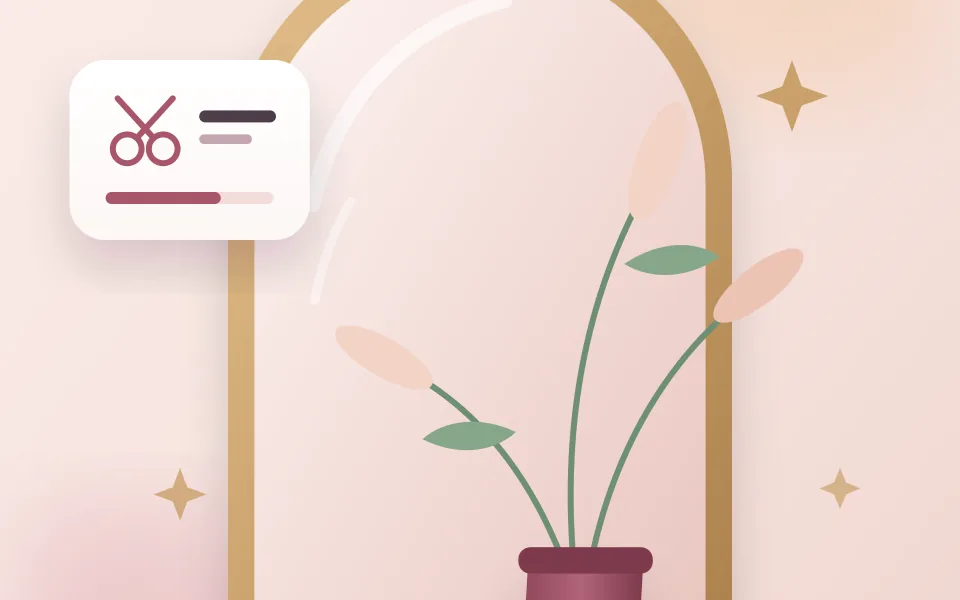 Hair Salon industry illustration from the Accurate Scheduler application