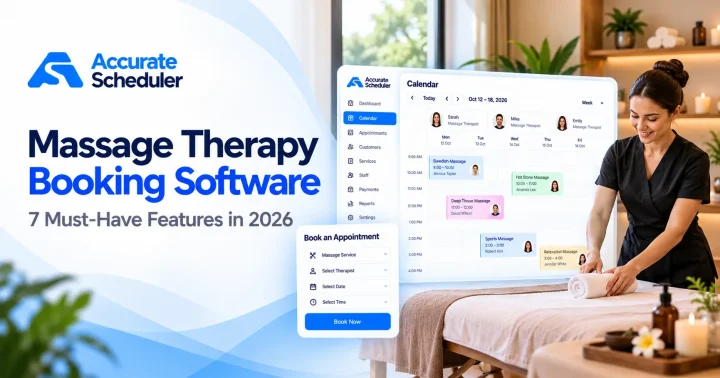 massage therapy booking software
