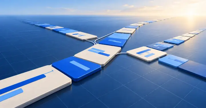 Conceptual scheduling tiles illustrating a plan to grow appointment business capacity